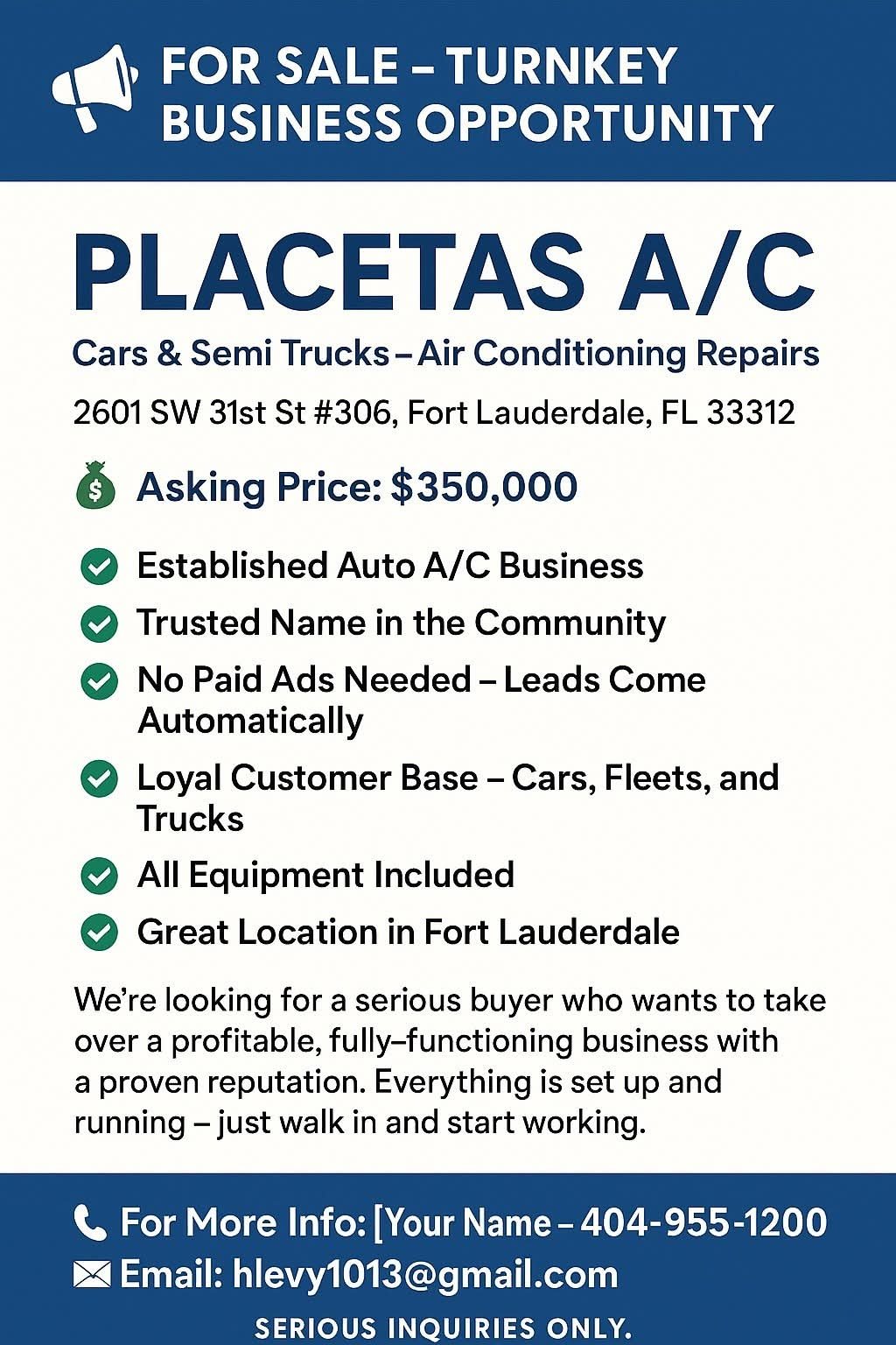 placetas A/C FOR CARS AND TRUCKS - Featured Image